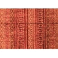 thumbnail image 1 of Ahgly Company Machine Washable Indoor Rectangle Abstract Orange Modern Area Rugs, 7' x 9', 1 of 4