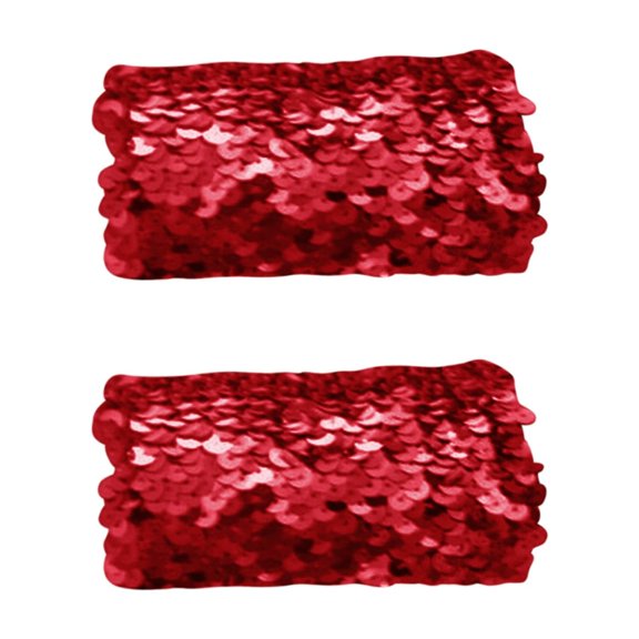 HXWCHs Detachable Sequin Wrist for Dance Performance and Carnival Celebration Accessories One Size Red