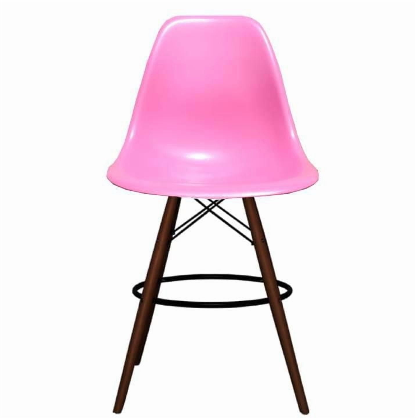 Eames Tabouret De Style Eiffel En Bois 26 " Rose clair