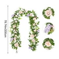 thumbnail image 3 of Bfogop Artificial Flowers Garland Spring Eucalyptus Garland Vintage Fake Flower Peony Rose Vine Greenery Decor Wall Hanging Plant for Wedding Arch Door Arrangement Party Decor 6.5 FT, 3 of 8
