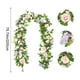 thumbnail image 3 of pstuiky Enredaderas de peonías artificiales, follaje navideño, accesorio para fotografía de bodas, decoración para mesa de comedor, ratán artificial., 3 of 8