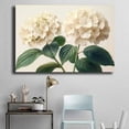 thumbnail image 4 of Mudket Cream White Hydrangea Botanical Illustration Canvas Wall Art, Floral Wall Decor, Framed Ready to Hang Artwork for Living Room Bedroom Bathroom - 12"L x 8"W, 4 of 10