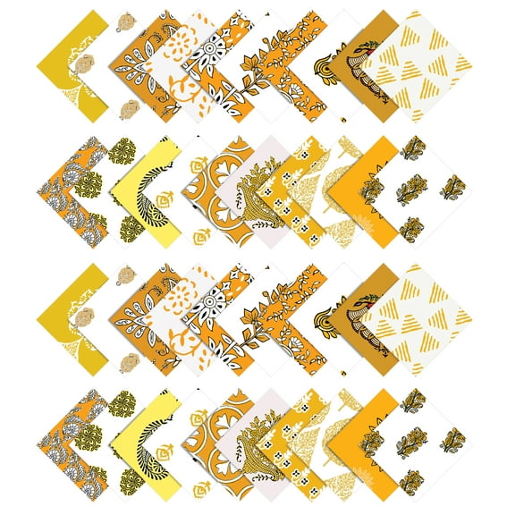 Print Precut 5-inch Cotton Fabric Quilting Squares Charm Pack DIY Patchwork Sewing Craft