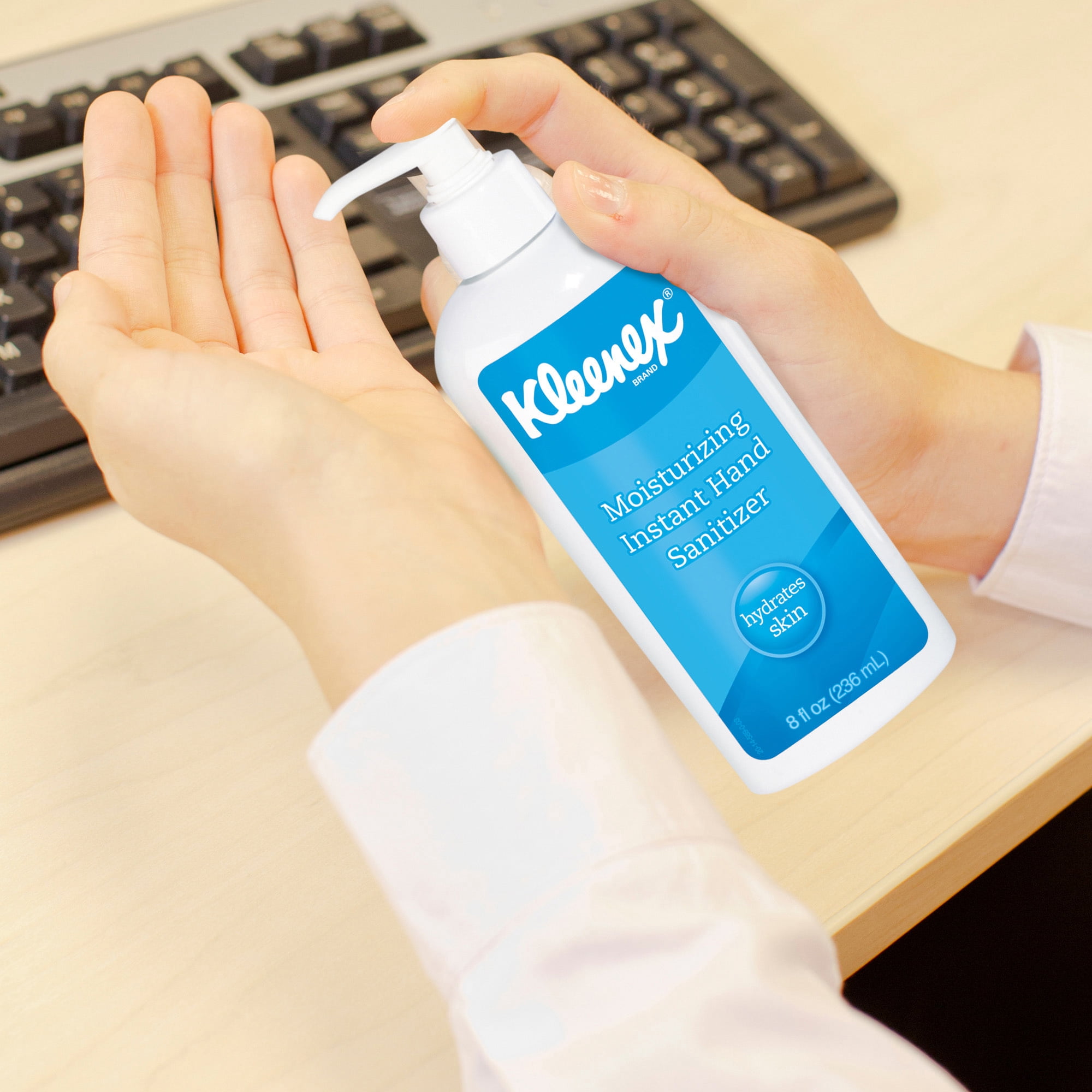 Kleenex, KCC31294, Moisturizing Hand Sanitizer, 1 Each, White