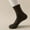 Coffee, variant on IDALL Crew Socks for Women Running Socks Women's Solid Color Multi Color Breathable Plush And Thick Insulation Socks Wool Socks Socks for Women Black One Size