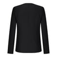 thumbnail image 4 of Womens Blazers Suit Elegant Black Jacket Blazers Notched Lapel Workwear Classic Formal Long Sleeve Suits Open Front Cardigan Casual Work Office Cropped Blazer Jackets for Ladies, 4 of 6