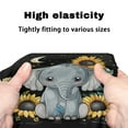 thumbnail image 7 of Jiueut Sunflower Elephant Medical Rollator Walker Seat & Back Cat Covers for Men 2 Piece Universal Rollator Walker Seat and Backrest Covers Driving Aid Cover for Seniors, 7 of 7