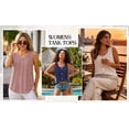 thumbnail image 4 of MOYIKO Tank Tops for Women Eyelet Crew Neck Sleeveless Tops Dressy Casual Trendy Flowy Summer Shirts Loose Fit, 4 of 7