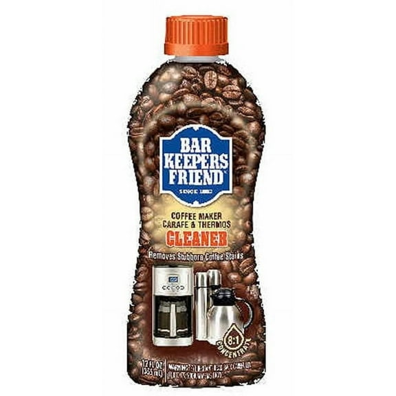 Bar Keepers Friend Coffee Maker Cleaner 12 oz Liquid