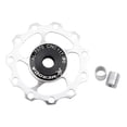 thumbnail image 1 of 11-13T Wheel Ceramic Bearing Pulley Road Bike Bicycle Rear Derailleur 11T Silver, 1 of 7