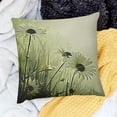 thumbnail image 2 of BANET Throw Pillow Cushion Cover, Lake Flowers Leaves on Abstract Backdrop Like , Decorative Square Accent Pillow Case 24x24in, 2 of 5