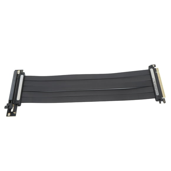 PCIe 4.0 X16 Riser Cable, Female 90 Degree Angle High Speed EMI Shielded PCIe Extension Cable, Compatible with Gen 4 GPUs, Such As RTX3090ti RTX3090 RTX3070ti RTX3070