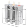 thumbnail image 4 of Household 304 Stainless Steel Ice Cream  DIY Kit With Cleaning Brush Kitchen Tool，Easy-Release Reusable  Ice  Maker  For Kids Adults DIY Ice Cream  Pudding Molds, 4 of 8