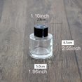 thumbnail image 2 of LJJCSFF 2pcs 50ml Diffuser Bottle Empty Refillable Clear Glass Diffuser Bottles Fragrance Reeds Diffuser Jar Aromatherapy Diffuser Bottle, 2 of 4