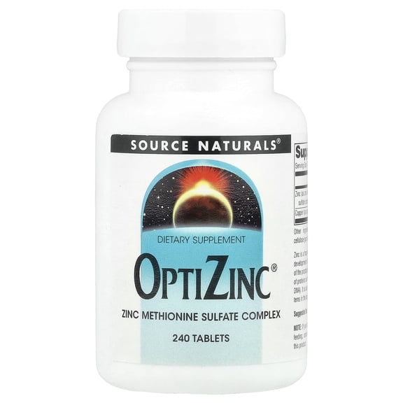 Source Naturals Optizinc, Zinc MethionIne Sulfate Complex* -  240 Tablets