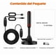 thumbnail image 4 of Antena de TV digital de 16,4 pies, 4K, 1080P, delgada y ligera, para interiores, con base magnética, para el hogar y para viajes, 4 of 12