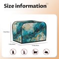 thumbnail image 5 of Kdxio Abstract Ocean Currents Print Toaster Cover Bread Machine Cover Fits for Most Standard 2 Slice Toasters,Keep Toaster Free From Dust And Fingerprint Oven Dustproof Cover, 5 of 7