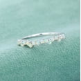 thumbnail image 2 of Natural Opal Eternity Ring Wedding Dainty Matching Band Ring 925 Sterling Silver Gemstone Jewelry For Women Gift, 2 of 5
