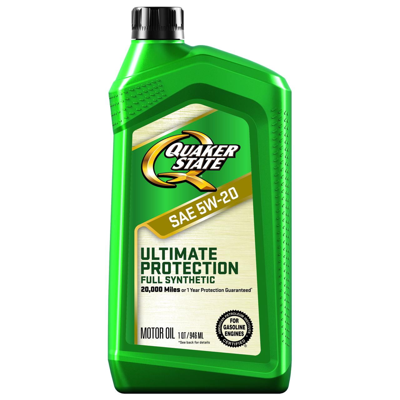 (5 pack) Quaker State Ultimate Protection Full Synthetic 5W-20 Motor Oil, 1 Quart