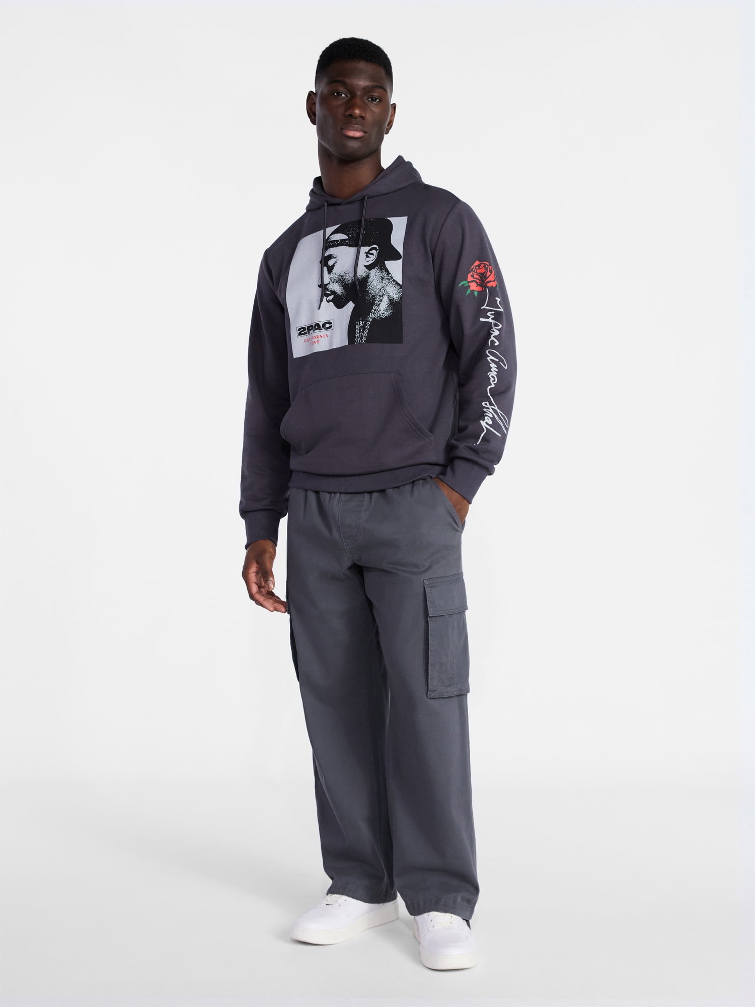 Tupac Men's and Big Men's California Love Hoodie, Sizes XS-5XL