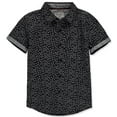 thumbnail image 1 of FAZE 1 Boys 8-20 Short Sleeve Printed Woven Button Down Shirt, 1 of 5