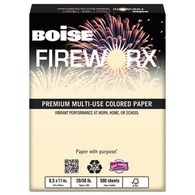Flashing Ivory Fireworx Colored Paper 2 Pack Boise 20lb Total 2 Reams 