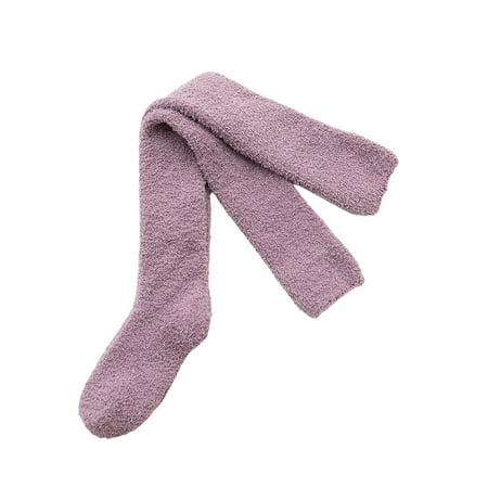 

Seyurigaoka Female Stocking Adults Solid Color Knee-High Socks Long Tube Socks