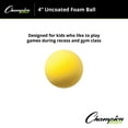 thumbnail image 2 of Champion Sports Uncoated Regular Density Foam Ball, Yellow, 8.5-Inch, 2 of 5