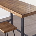 thumbnail image 3 of Steve Silver Table de Comptoir en Bois Naturel et Métal, 3 of 4