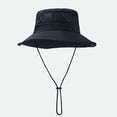 thumbnail image 7 of Duoif Sun Hats for Men Bucket Hats Breathable Wide Brim Summer Fishing Foldable Lightweight Navy, 7 of 7