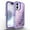 Purple, variant on For Apple iPhone 16 Plus Dual Layer Protective Shockproof Tough Defender Sparkling Liquid Glitter Heart Case Cover Purple