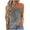 Gray, variant on Heisall Womens Tops & Pants Set Sleeveless Strapless Print Blouse with Casual Bottoms Summer Casual Outfit