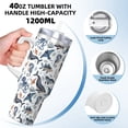 thumbnail image 3 of KLL Underwater Animals 1 Print 40oz Stainless Steel Insulated Car Cup Coffee Mug with Spillproof Lid - Keep Your Drink Hot or Cold on the Go, 3 of 8
