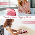 thumbnail image 5 of Compatible with iPad (A16) 11th Generation Case 11 Inch 2025, for iPad 10th Generation Case 10.9 Inch 2022 with Pencil Holder, Trifold Stand Protective Cover, Auto Wake/Sleep, Watermelon Pink, 5 of 9