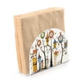 thumbnail image 2 of Trees Houses Clocks Napkin Holder for Table Clear Napkin Stand Paper Holder Acrylic Organizer Dispenser Napkins for Dinner Kitchen Restaurant Room, 2 of 8