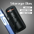 thumbnail image 4 of WEST BIKING WEST BIKING Étui Rigide pour Outil de Cyclisme avec Porte-Bouteille d'Eau, Boîte de Rangement Compacte pour Accessoires de Vélo, Conception à Texture Carbone, Cuir PVC Imperméable, Options Noir Lustré/texturé, 4 of 6