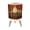 Color 2, variant on Stained Glassed Style Small Trash Can with Lid Illuminated Sunset Sea Scene 1.8 Gallon Dog Proof Trash Can Round Garbage Can Waste Bin Wastebasket for Bathroom Bedroom Living Room