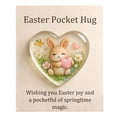 thumbnail image 3 of CoreLiving Pocket Hug 2D Acrylic Flat Design Easter Bunny Plush Alternative Emotional Support Animal Little Pocket Bunny Comfort Gift Funny Bunny Positive Decor, 3 of 9