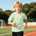 thumbnail image 6 of LRen Rash Guard for Boys Crew Neck Short Sleeve T-Shirts Youth Quick Dry Beach Rashguard, 6 of 6