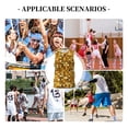 thumbnail image 6 of Sikiie Bright Shiny Golden Basketball Jersey Reversible Men's Mesh Athletic Sports Shirts Training Practice S-4XLSmall, 6 of 6