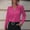 Hot Pink, variant on Fashion Womens Tops Button Down Black Shirts V Neck Long Sleeve Solid Tops for Women