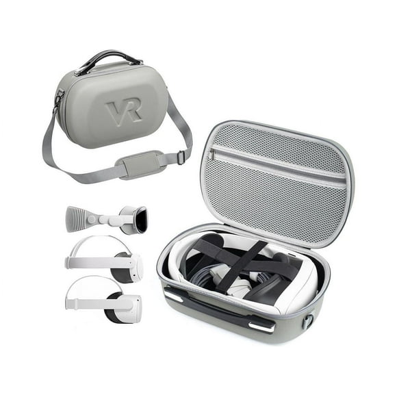 Hard Carrying Case for Meta Quest 3, Quest 2, Vision Pro, Large Capacity Travel Case for Oculus Quest 3 VR Gaming Headset and Touch Controllers Accessories