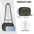 thumbnail image 4 of FORMRS Mini Crossbody Bag for Women Adjustable Rope Shoulder Casual Phone Purse, Green Leopard Pattern, 4 of 7