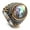 Shell stone, variant on Stainless Steel Tiger Eye Ring Geometric Flame Design Ring Europe America Fashion Jewelry Ring Gift For Men and Women