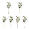 thumbnail image 1 of 6x Palillos de cedro artificiales nevados Adornos para de Navidad Decoración navideña para bricolaje Decoración navideña de invierno Arreglo, 1 of 8