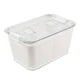 thumbnail image 2 of Caja para el frigorífico organizador para frigorífico, escurridor multiusos de 2 rejillas para cocina, despensa, organizador de cocina con tapa para, 2 of 8