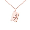 thumbnail image 3 of Collar con colgante de corazón y sobre de amor, moda, encantador y único, para San Valentín. Oro rosa, 3 of 9