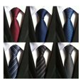 thumbnail image 1 of Set de 6 corbatas para hombre WeiShang, poliéster jacquard, 146 cm, 1 of 7