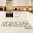 thumbnail image 6 of Pink Rose Floral Kitchen Rugs 2 Piece Set Non Skid, Washable Boho Rugs for Kitchen Floor Set of 2, Colorful Bohemia Flower Kitchen Mats and Rugs for Indoor,Hallway,Laundry, 6 of 6