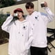 thumbnail image 3 of Astronauta estampado versión coreana suelto e informal todo-fósforo simple calle hip-hop sudadera con capucha pareja chaqueta, 3 of 4